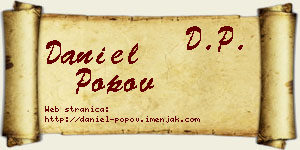 Daniel Popov vizit kartica